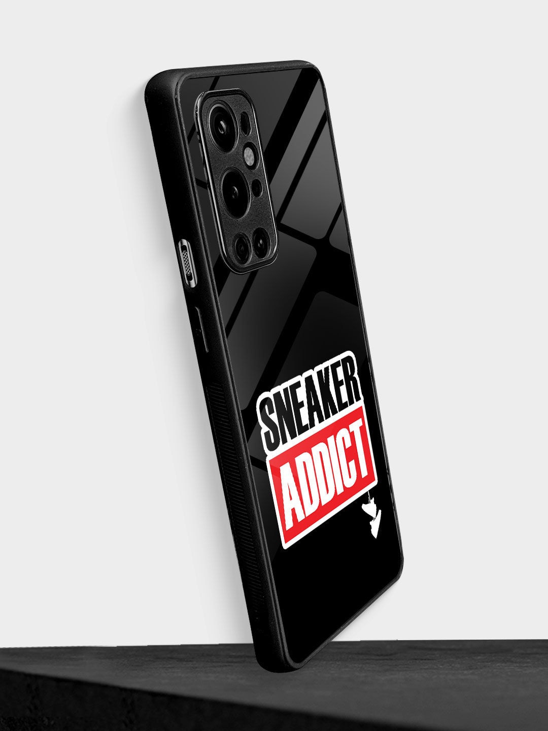 

macmerise Sneakerhead Addict OnePlus 9 Pro Back Case, Black