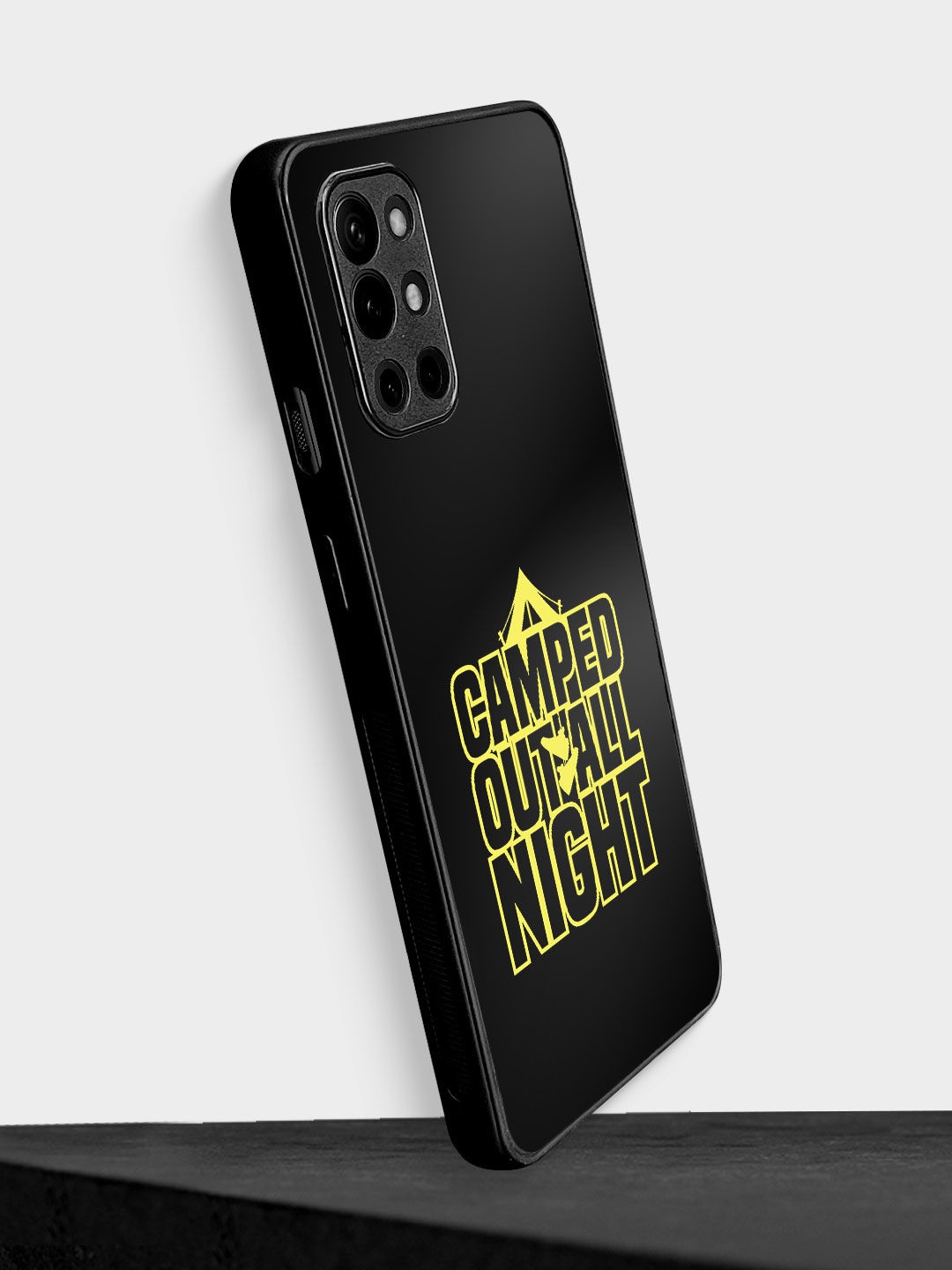 

macmerise Sneakerhead Camped Out Printed OnePlus 9R Bumper Back Case, Black