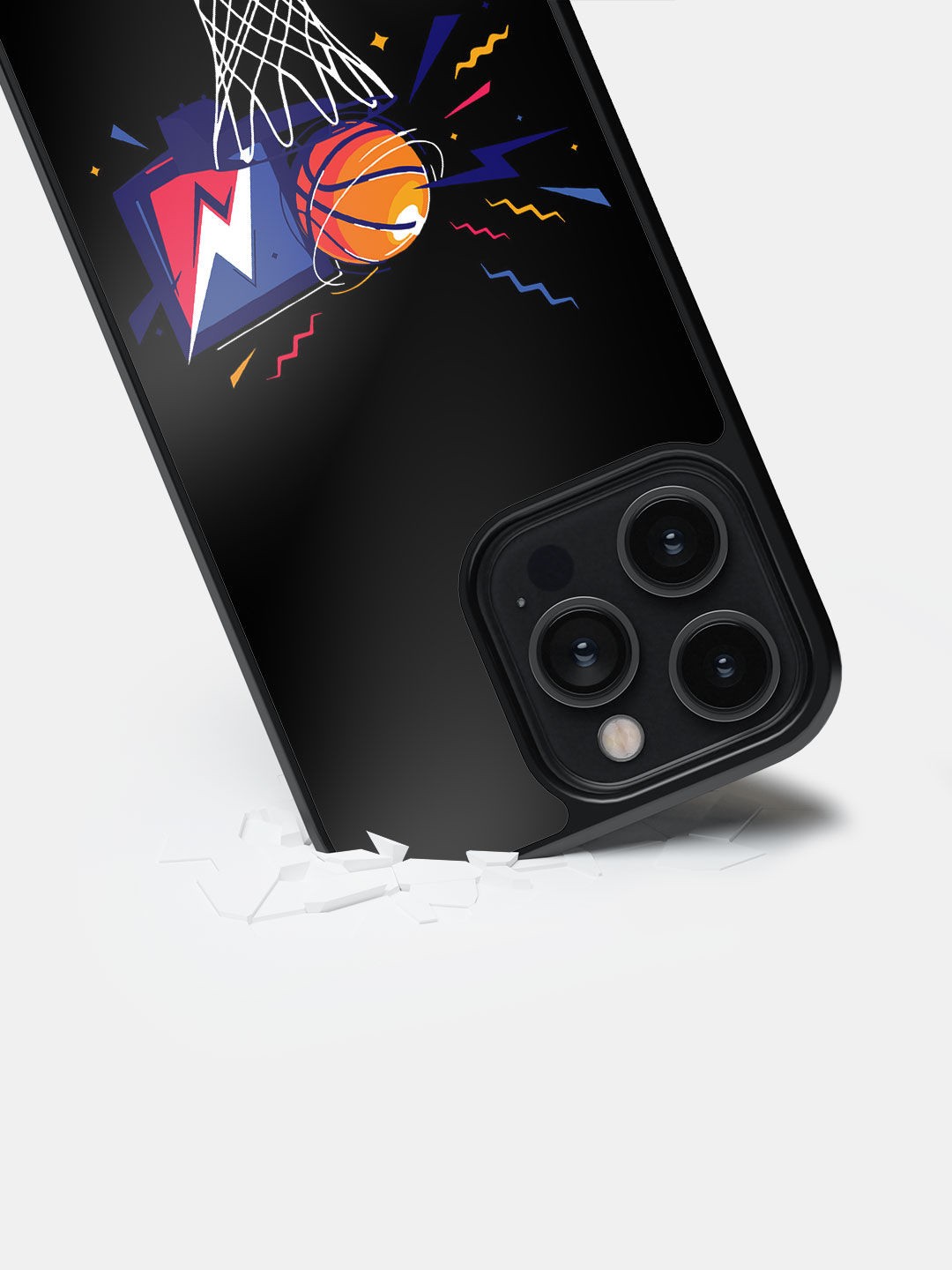 

macmerise Sneakerhead Basket iPhone 14 Pro Max Bumper Case, Black