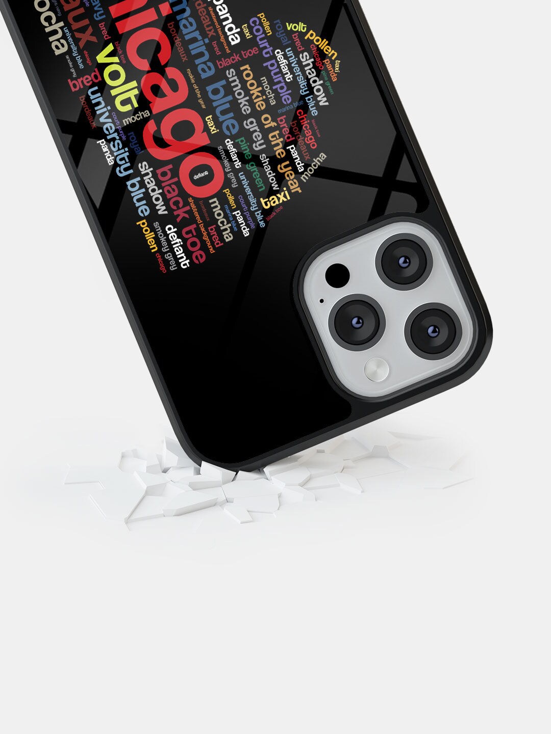 

macmerise Sneakerhead Labels iPhone 13 Pro Max Back Case, Black