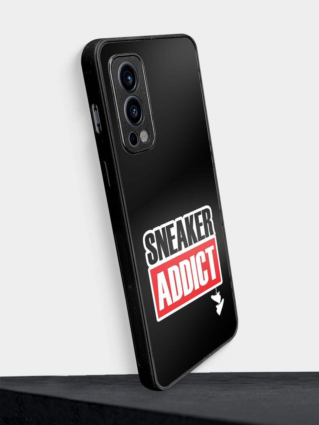 

macmerise Sneakerhead Addict Bumper OnePlus Nord 2 Back Case, Black
