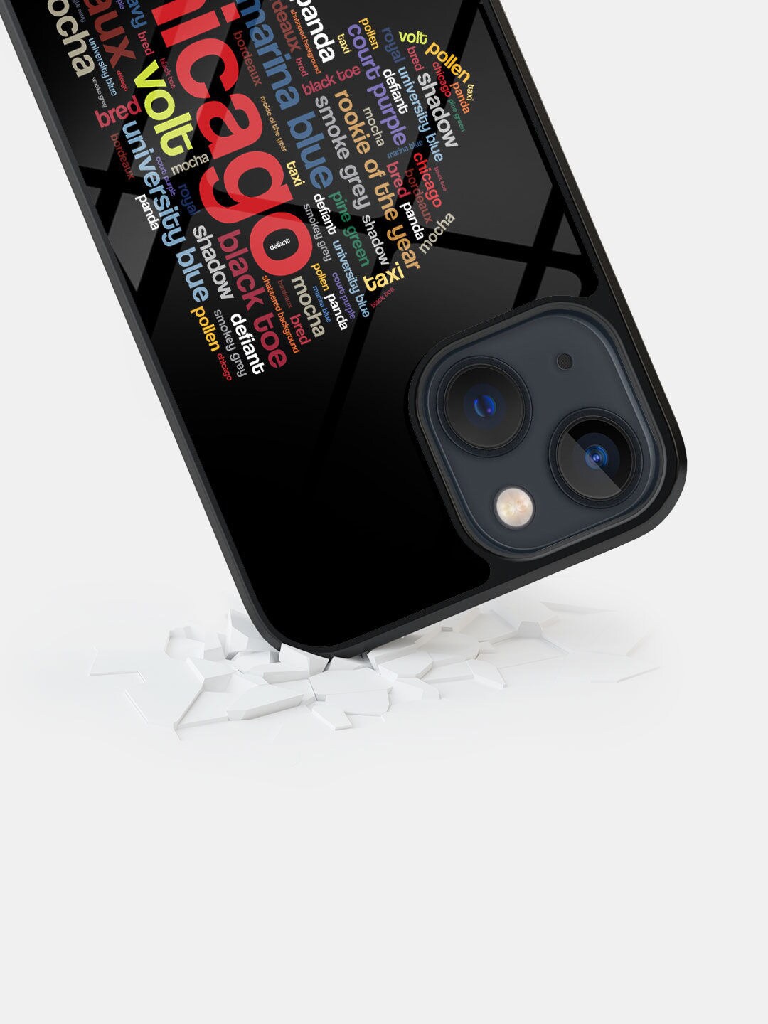 

macmerise Sneakerhead Labels iPhone 13 Mini Back Case, Black