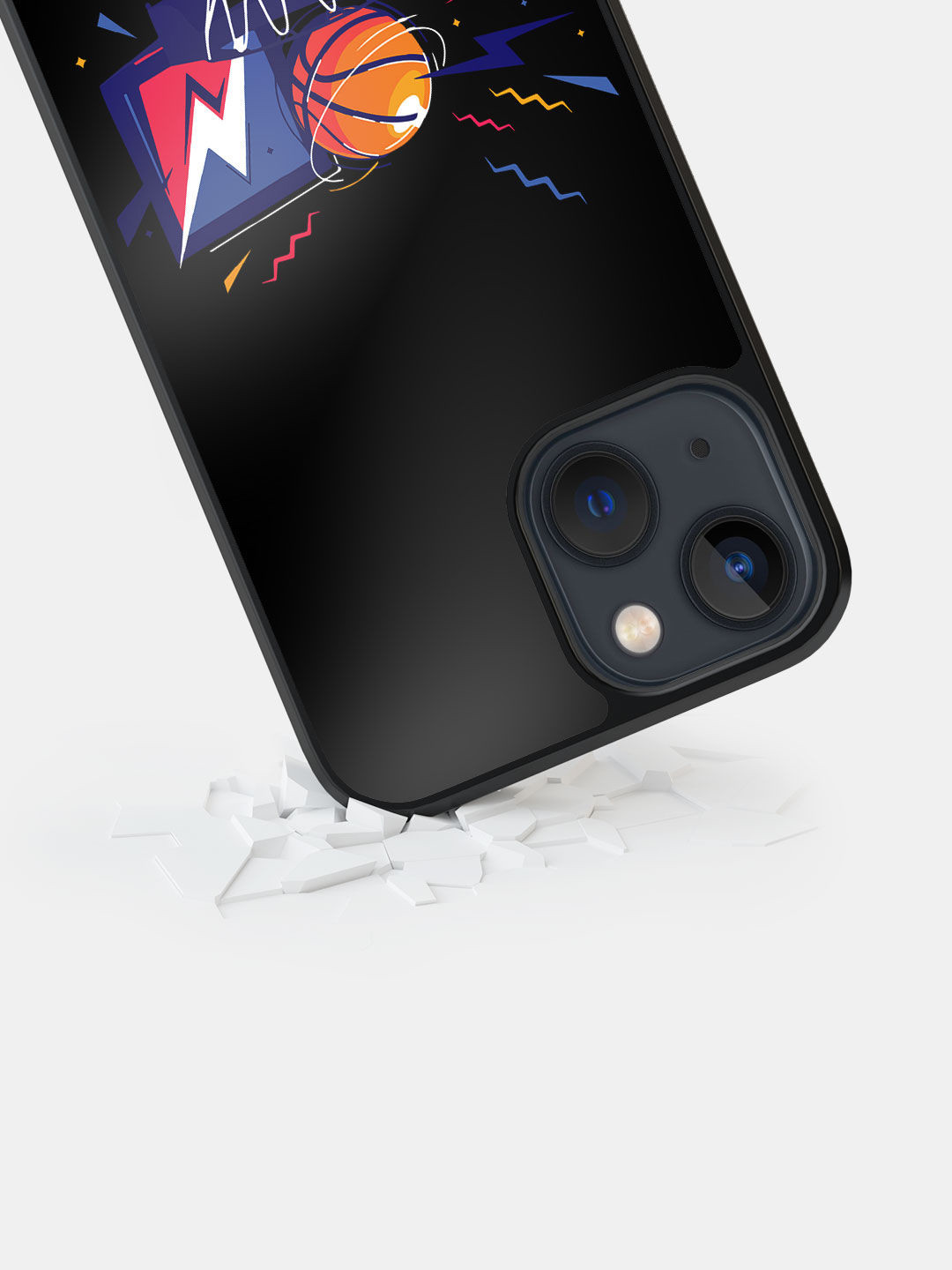 

macmerise Sneakerhead Basket iPhone 13 Mini Bumper Case, Black