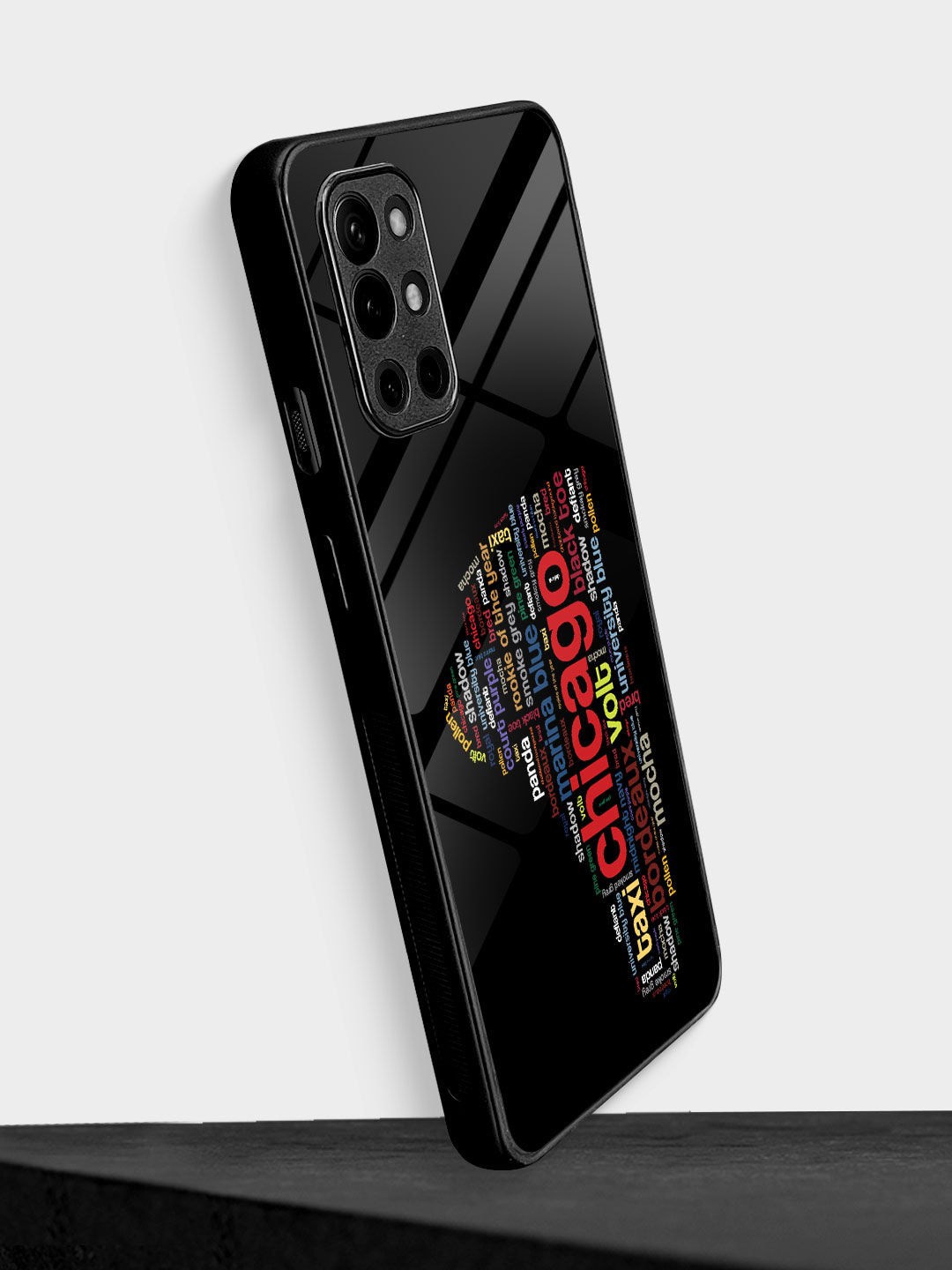 

macmerise Sneakerhead Labels OnePlus 9R Glass Case, Black