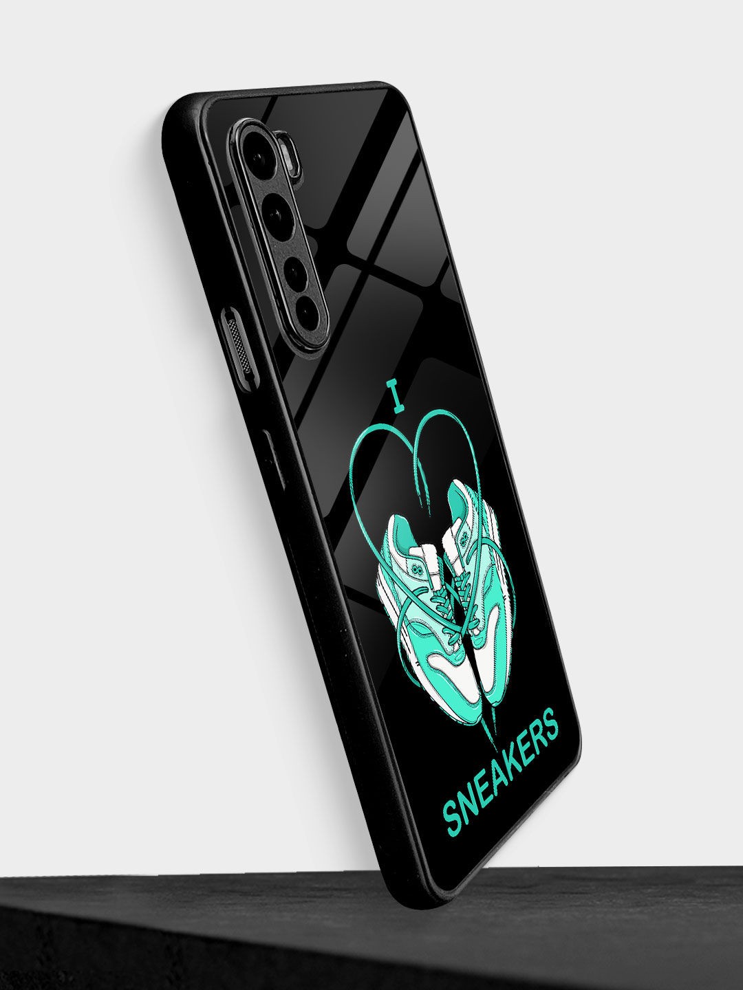 

macmerise Sneakerhead Love OnePlus Nord Back Case, Black