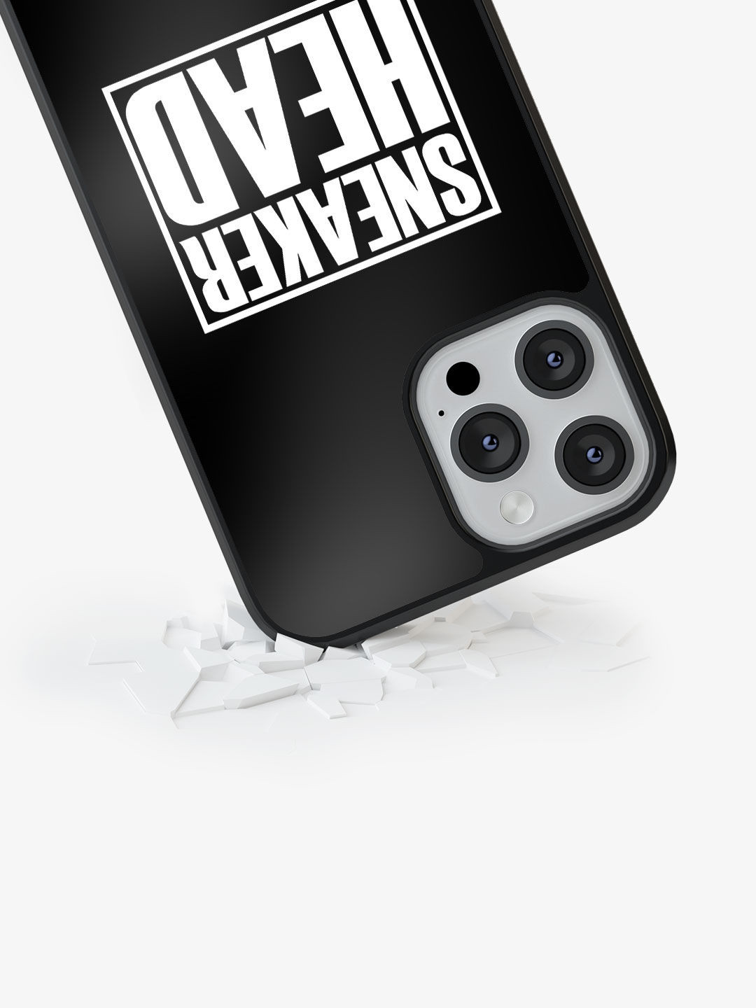 

macmerise iPhone 13 Pro Sneakerhead Labels Bumper Case, Black