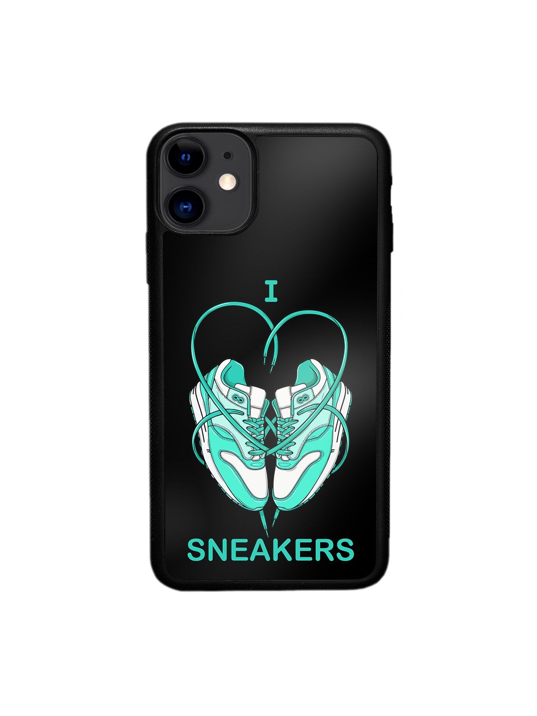 

macmerise iPhone 11 Sneakerhead Love Bumper Case, Black