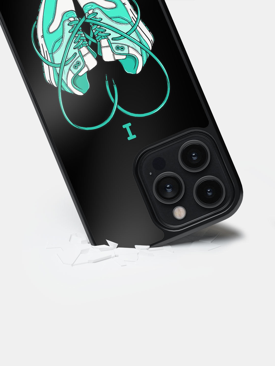 

macmerise Sneakerhead Love Bumper iPhone 14 Pro Max Back Case, Black
