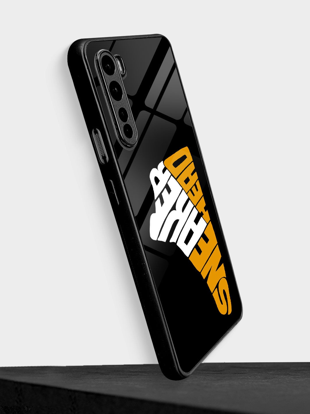 

macmerise Sneakerhead Taxi OnePlus Nord Glass Case, Black