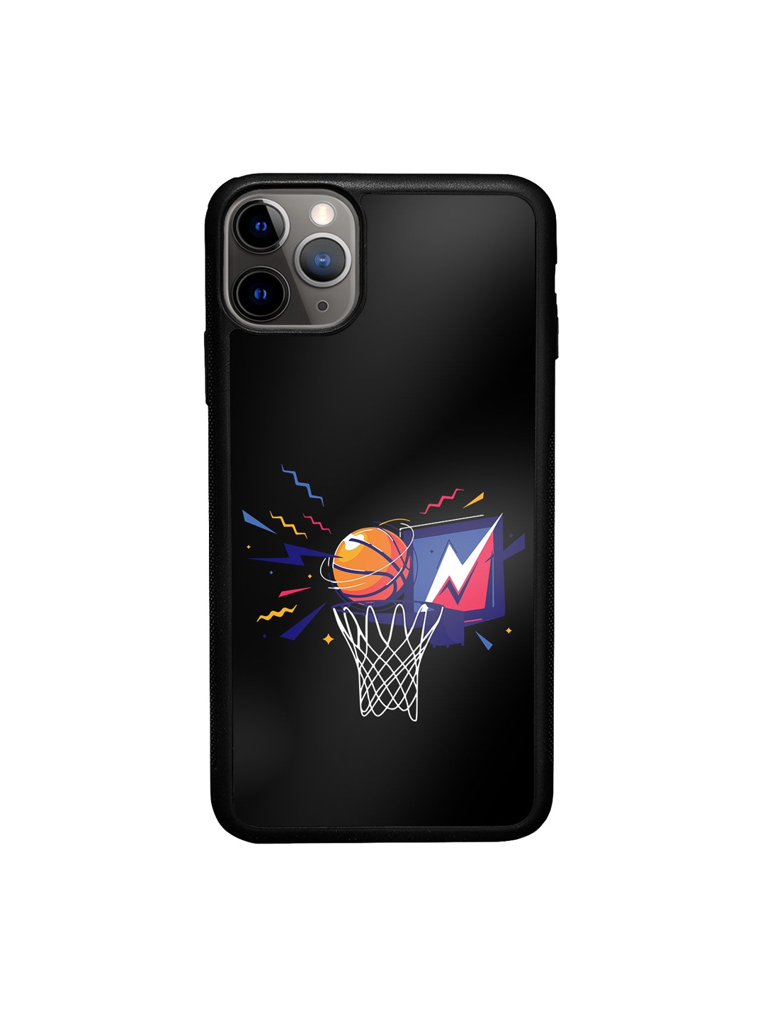

macmerise Sneakerhead Basket Bumper iPhone 11 Pro Back Case, Black