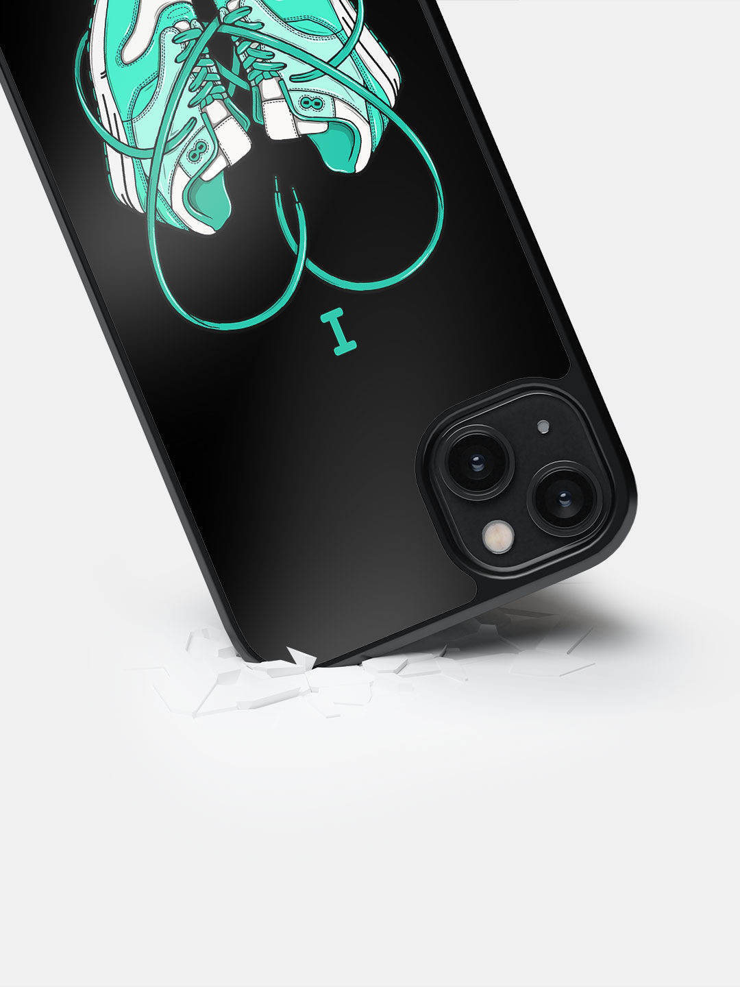 

macmerise iPhone 14 Plus Sneakerhead Love Printed Bumper Case, Black