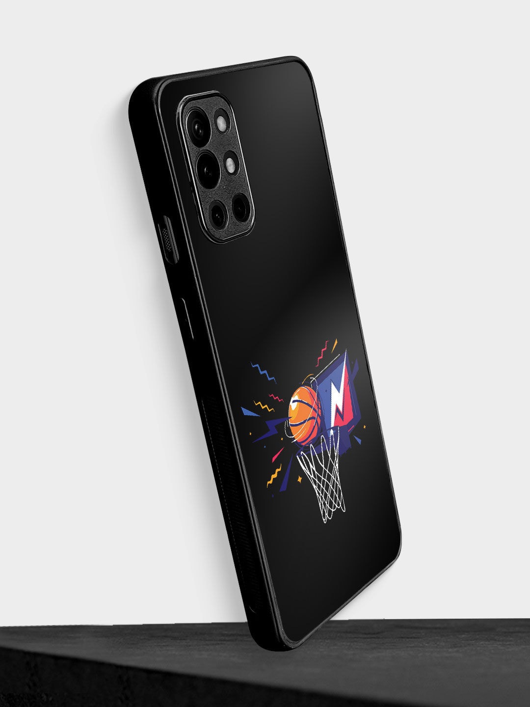 

macmerise Printed OnePlus 9R Bumper Case, Black