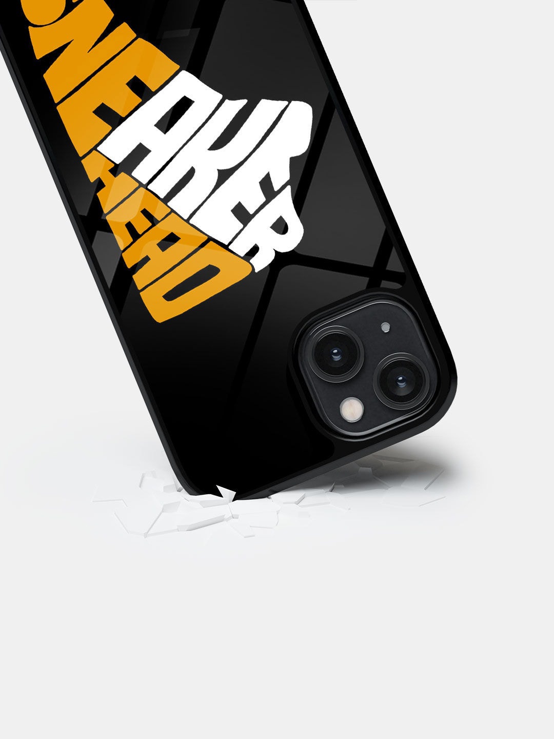 

macmerise Sneakerhead Taxi iPhone 14 Glass Case, Black