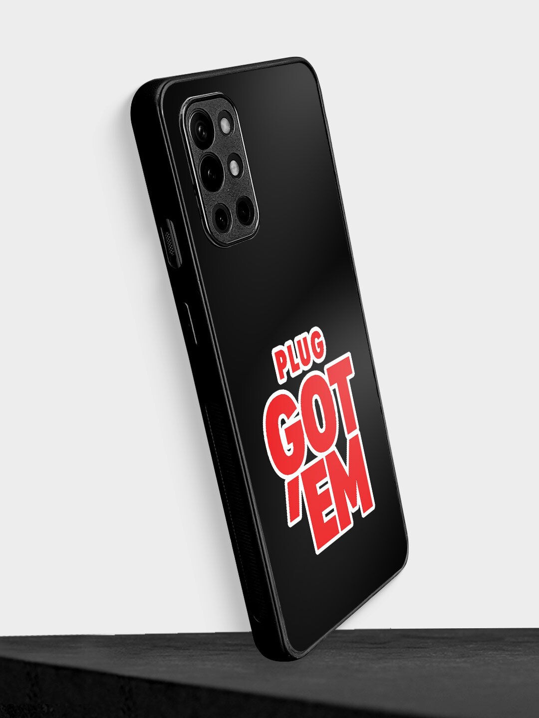 

macmerise Sneakerhead Plug Gote Printed OnePlus 9R Bumper Back Case, Black