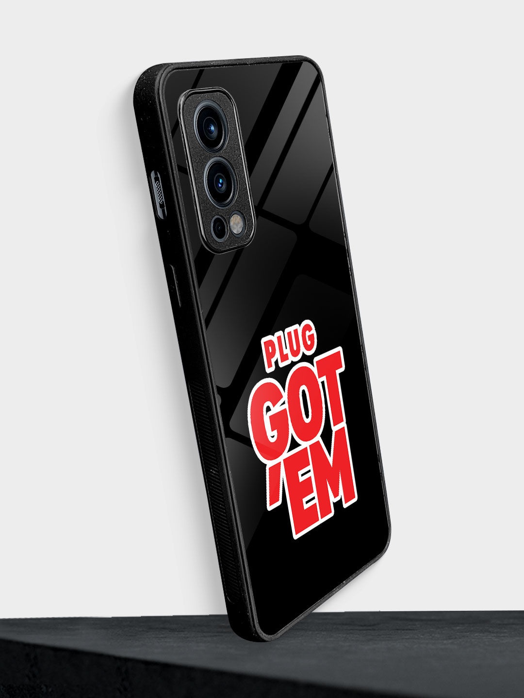 

macmerise Sneakerhead Plug Gote OnePlus Nord 2 Glass Back Case, Black