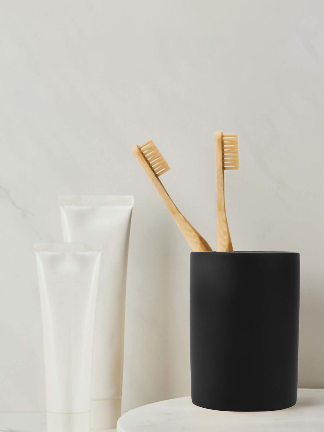 

Anko Black Stoneware Tooth Brush Holder