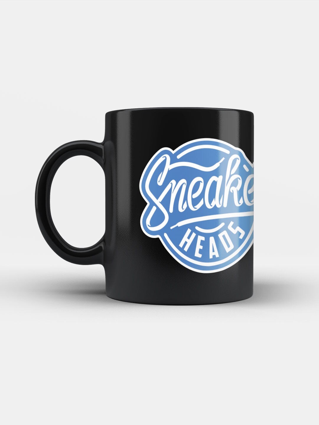 

macmerise Black & Blue Printed Ceramic Matte Mug - 330 ML