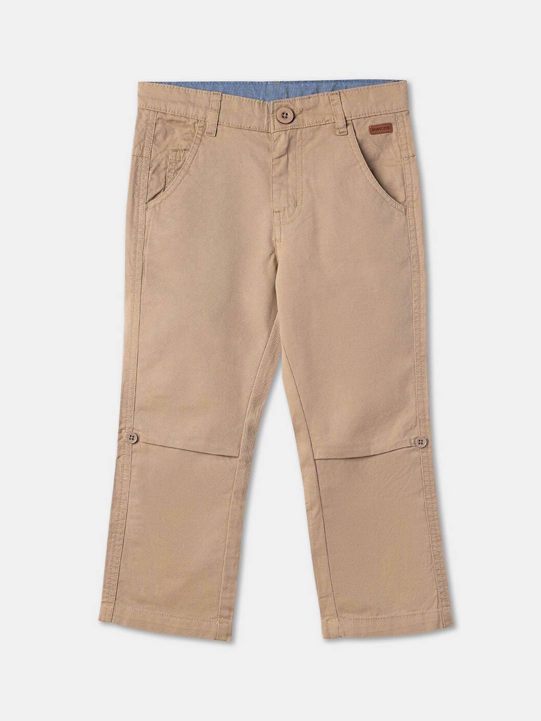 

R&B Boys Cotton Smart Regular Fit Trousers, Khaki