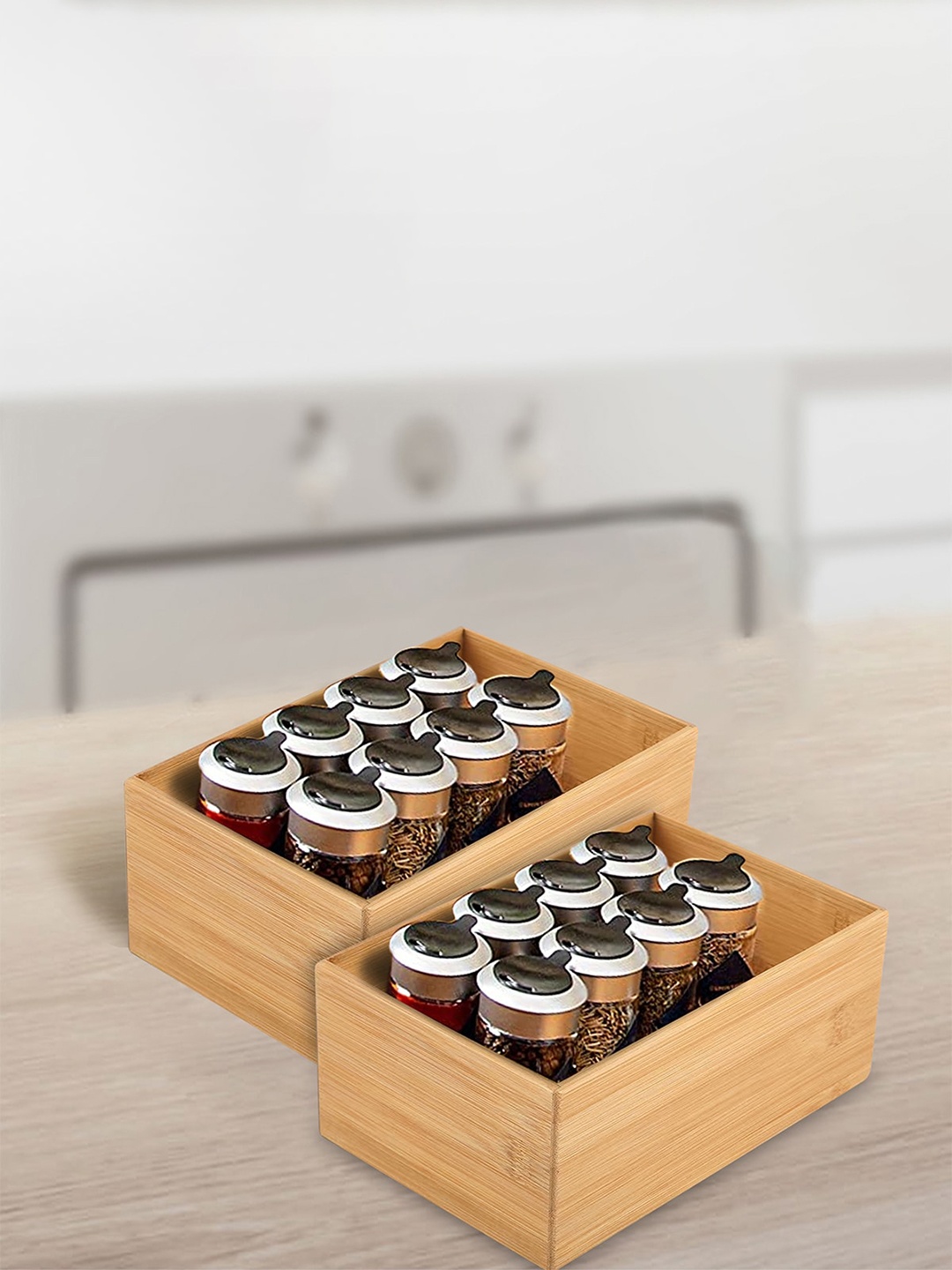 

Anko Brown Bamboo Deep Drawer