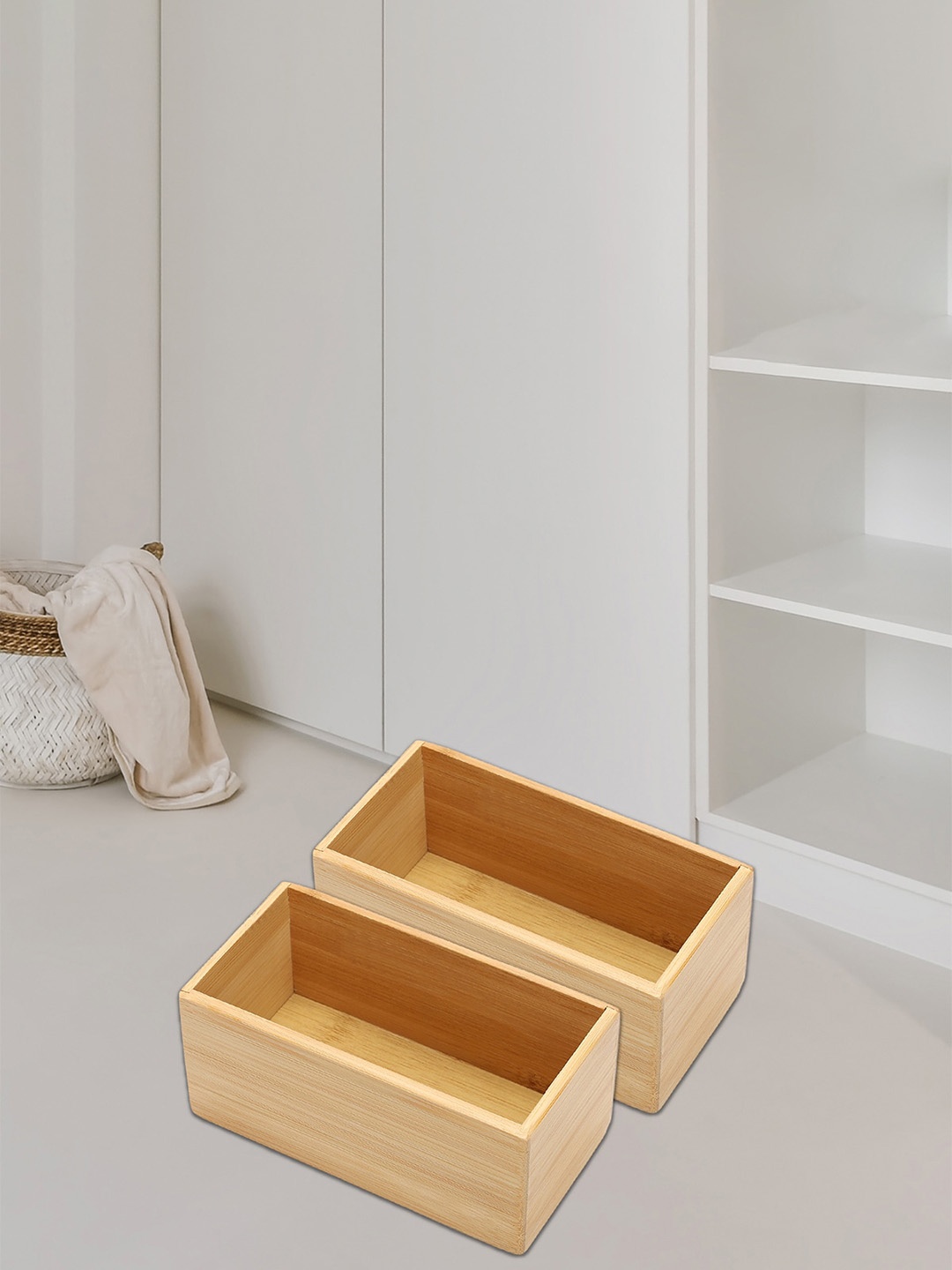 

Anko Brown Bamboo Reusable Storage Box