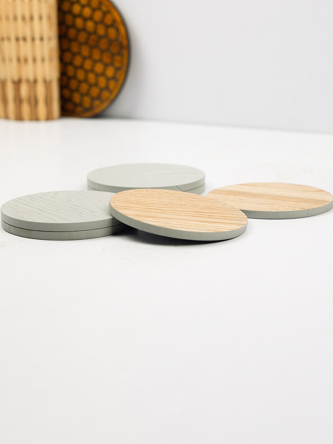 

Anko Grey 4-Pieces Textured Coasters