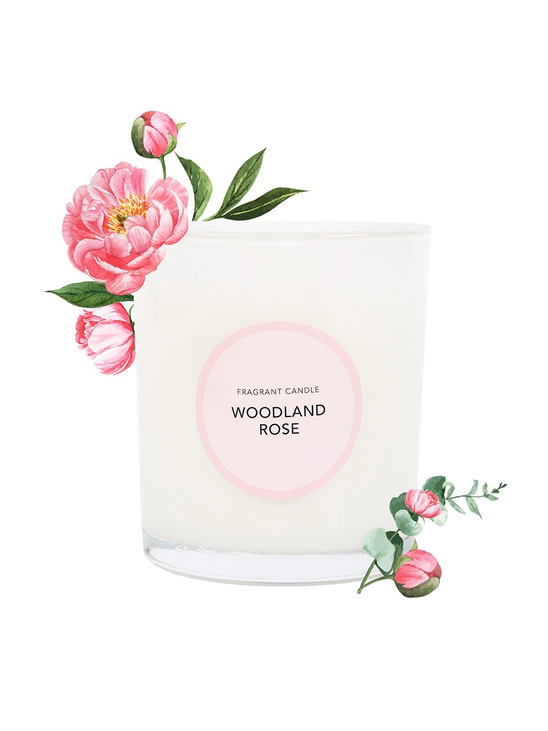 

Anko White Woodland Rose Scented Candle