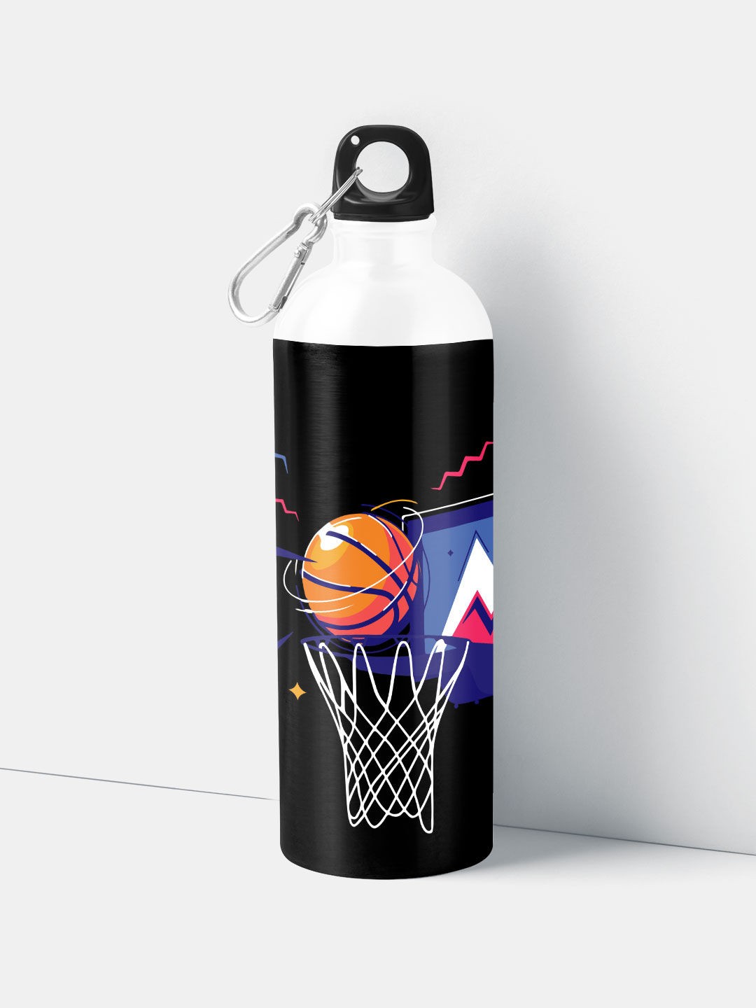 

macmerise Black & White Printed Water Bottle 750ml