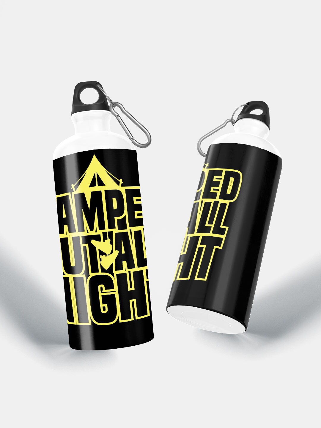 

macmerise Sneakerhead Black & Yellow Colored Camped Out Water Bottle 750 ml