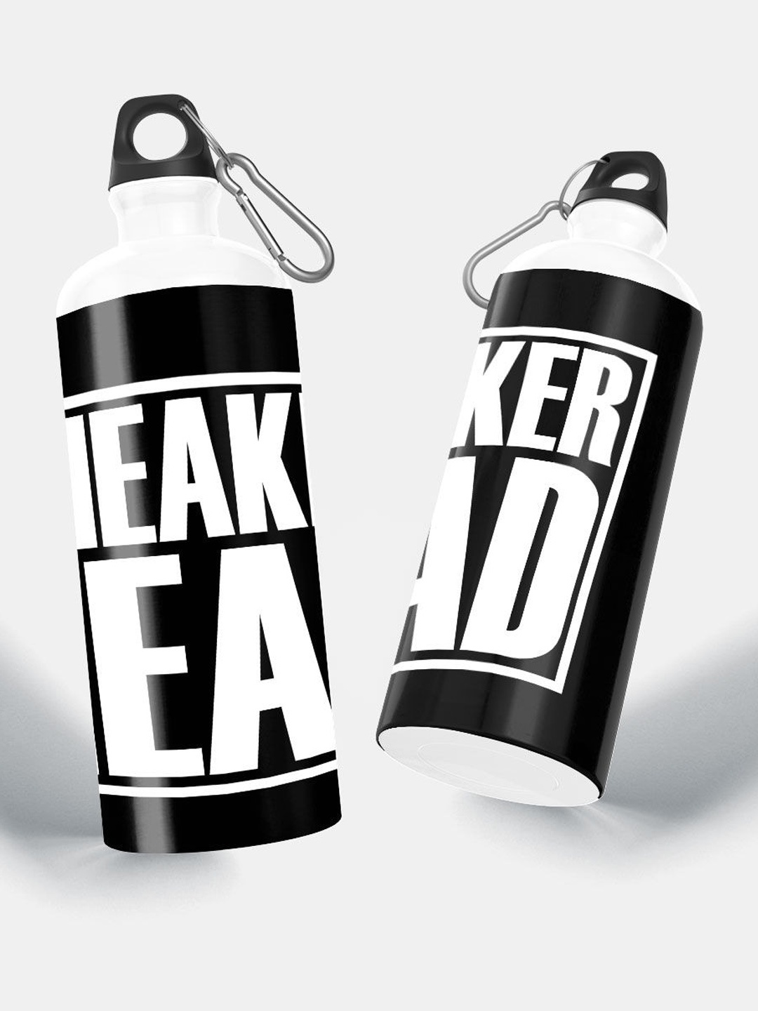 

macmerise White & Black Printed Water Bottle 750ml