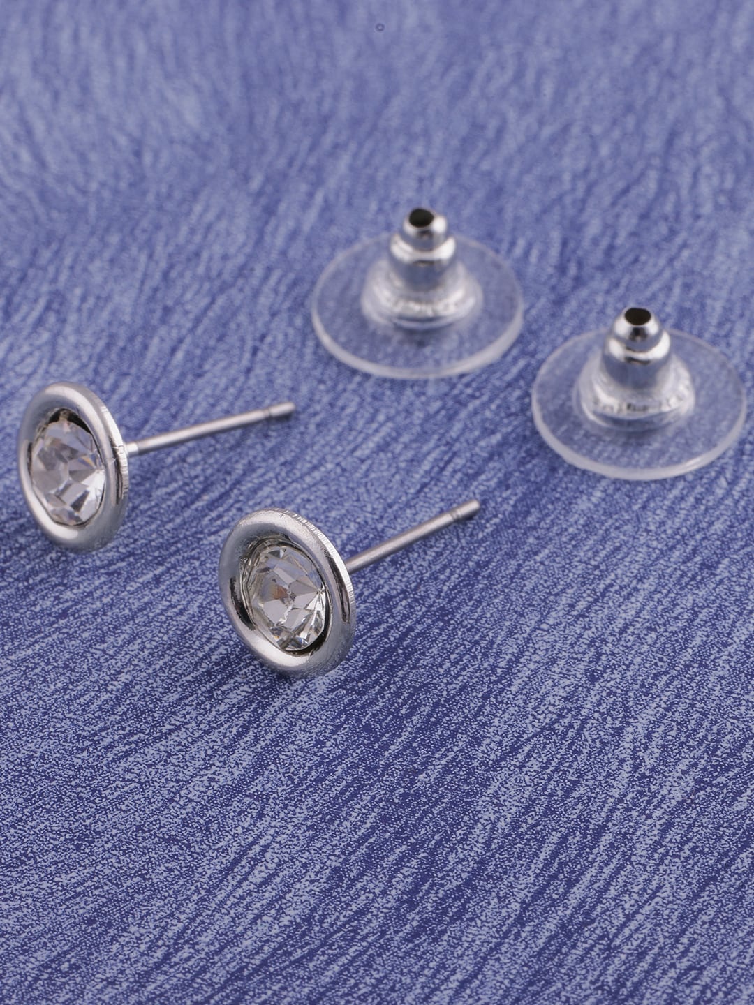 

Brandsoon Silver-Plated Contemporary Studs Earrings