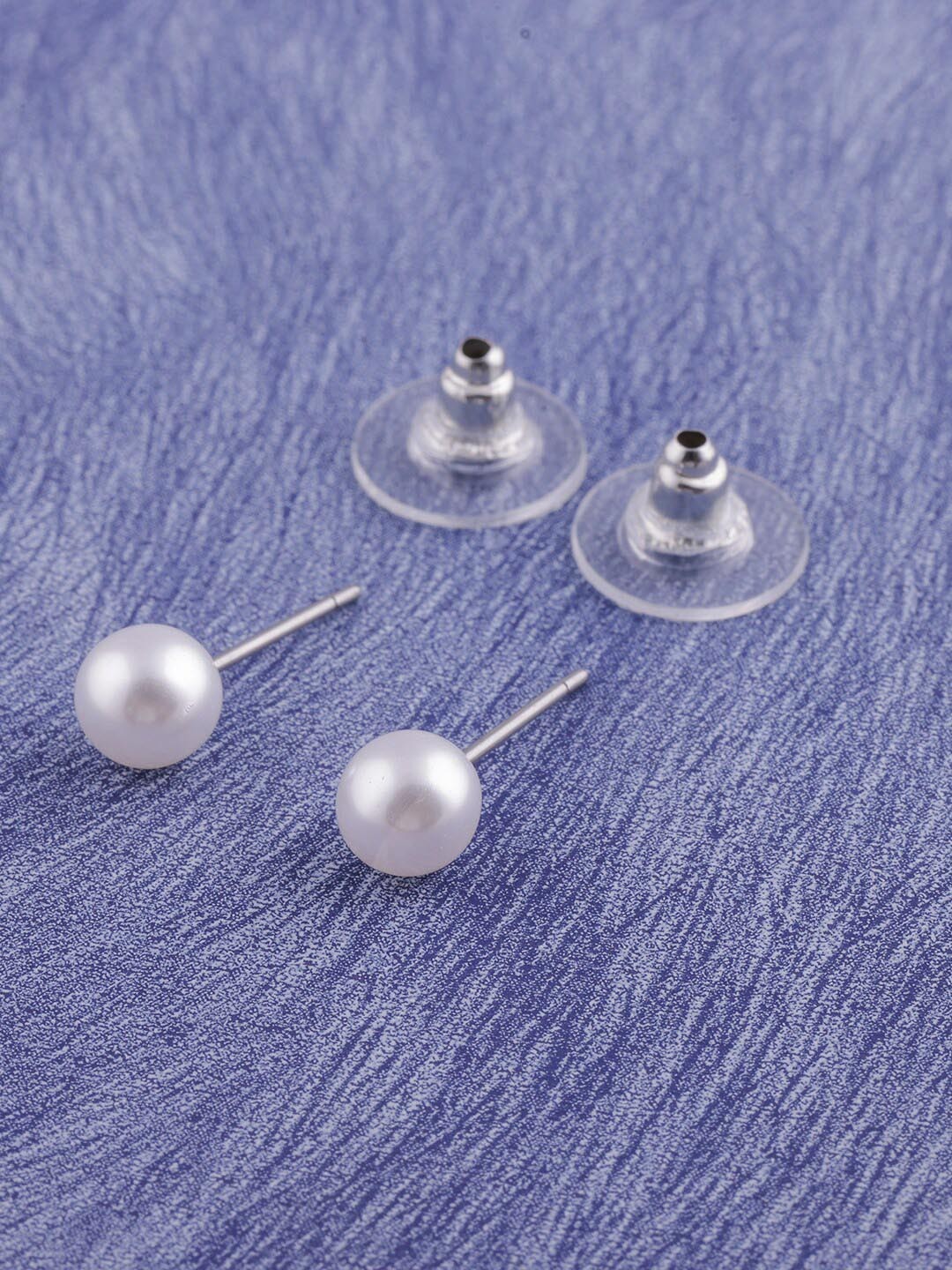 

Brandsoon Silver-Plated Pearl Studs Earrings