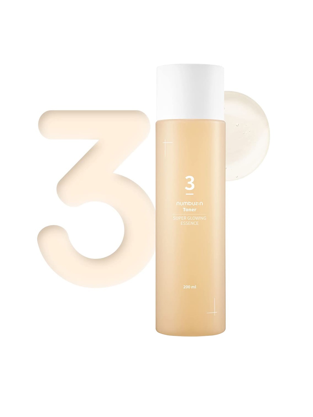 

numbuzin Super Glowing No.3 Essence Toner -200ml, Peach