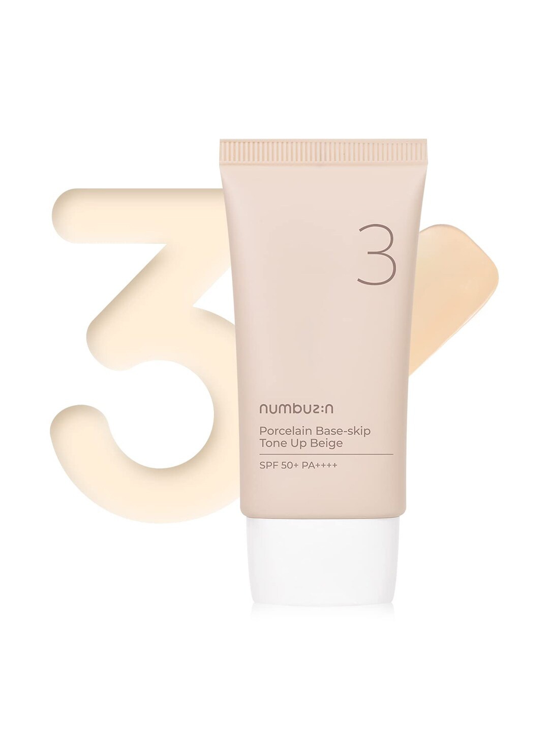 

numbuzin No.3 Porcelain Base-Skip Tone Up SPF 50+ PA++++ - 50 ml - Beige