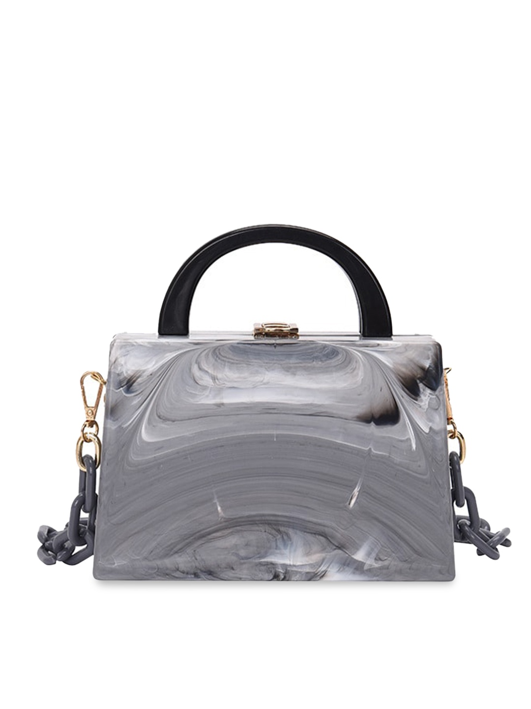 

Diana Korr Water Resistant Structured Satchel, Black