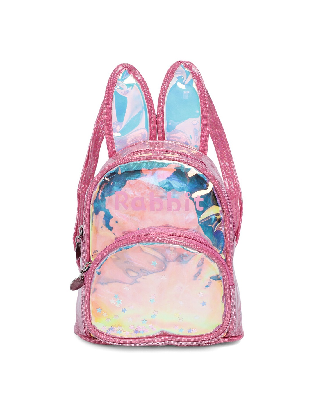 

Kids On Board Girls Embellished Non-Padded Small Backpack, Pink