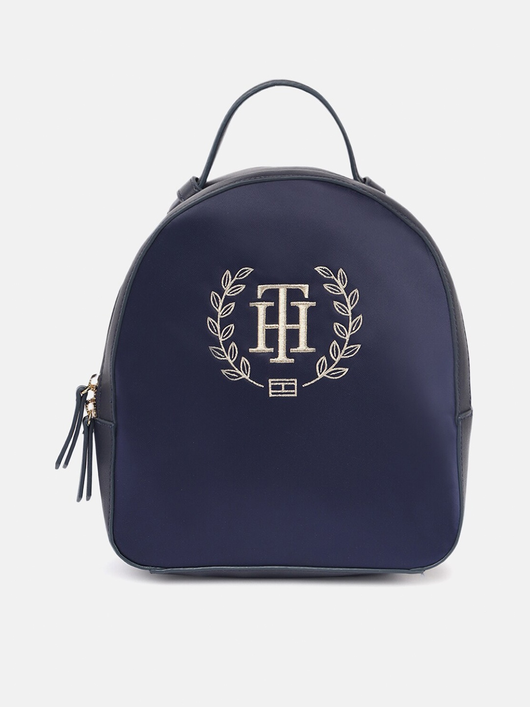 

Tommy Hilfiger Women Typography Embroidered Backpack, Navy blue