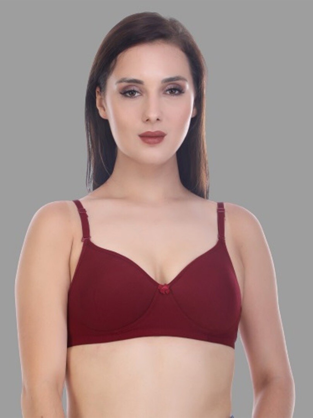 

Boleem Full Coverage Lightly Padded Bra Padded Mehroon-30B, Maroon
