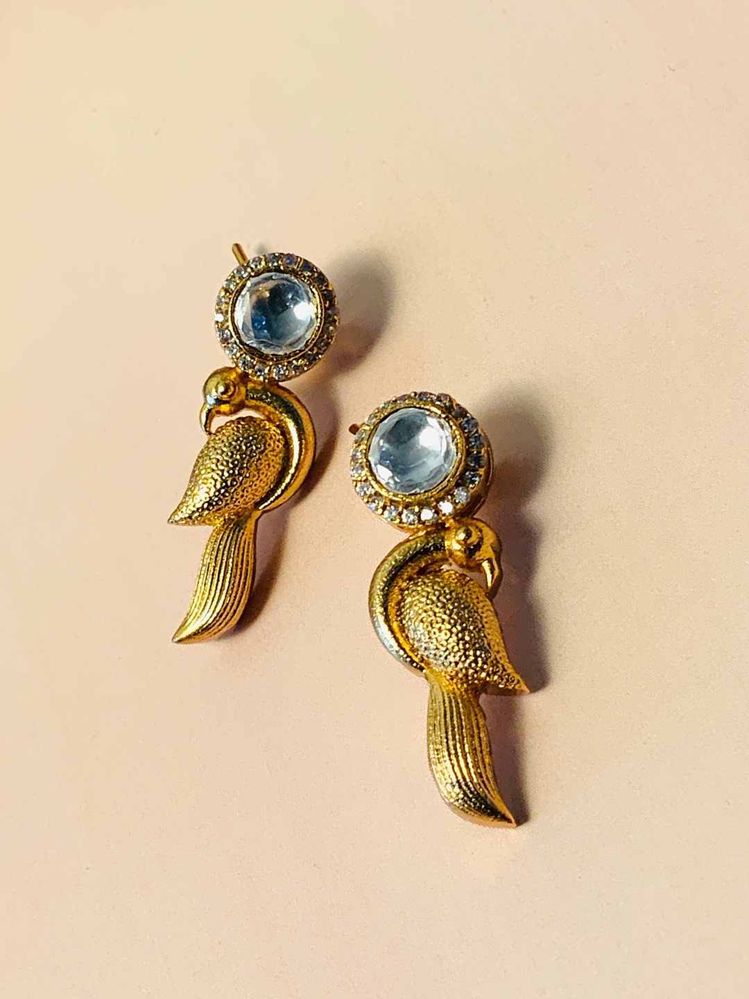 

ABDESIGNS Gold Plated Classic Kundan Drop Earrings