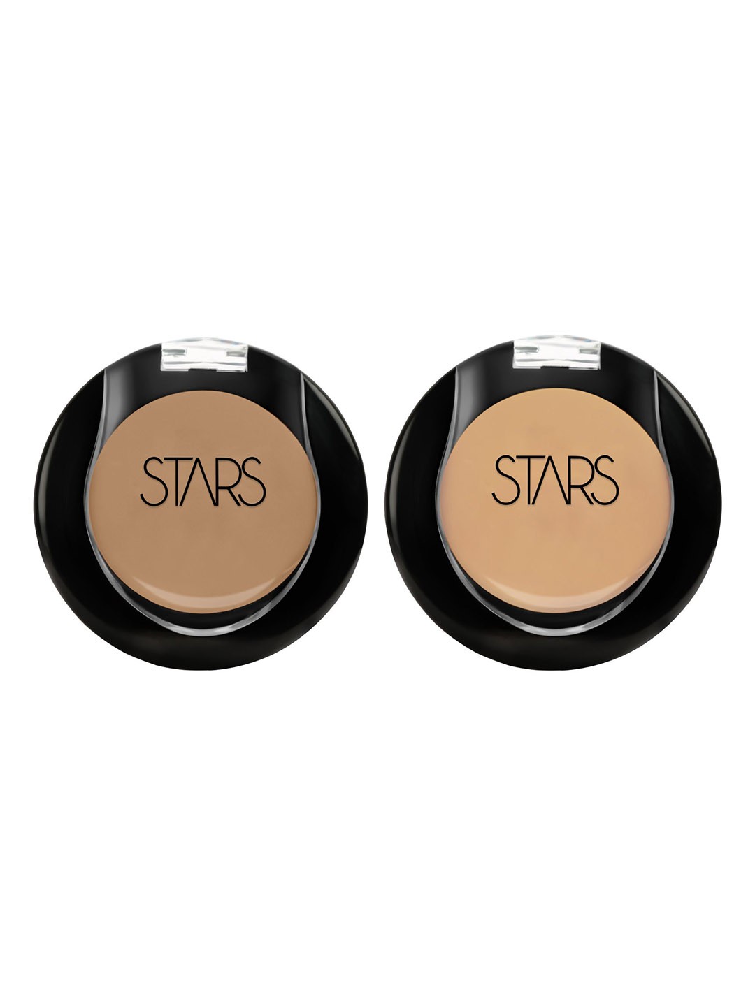 

Stars Cosmetics Face Makeup Cream Concealer Set of 2 -10gm each-Dark-Medium, Silver
