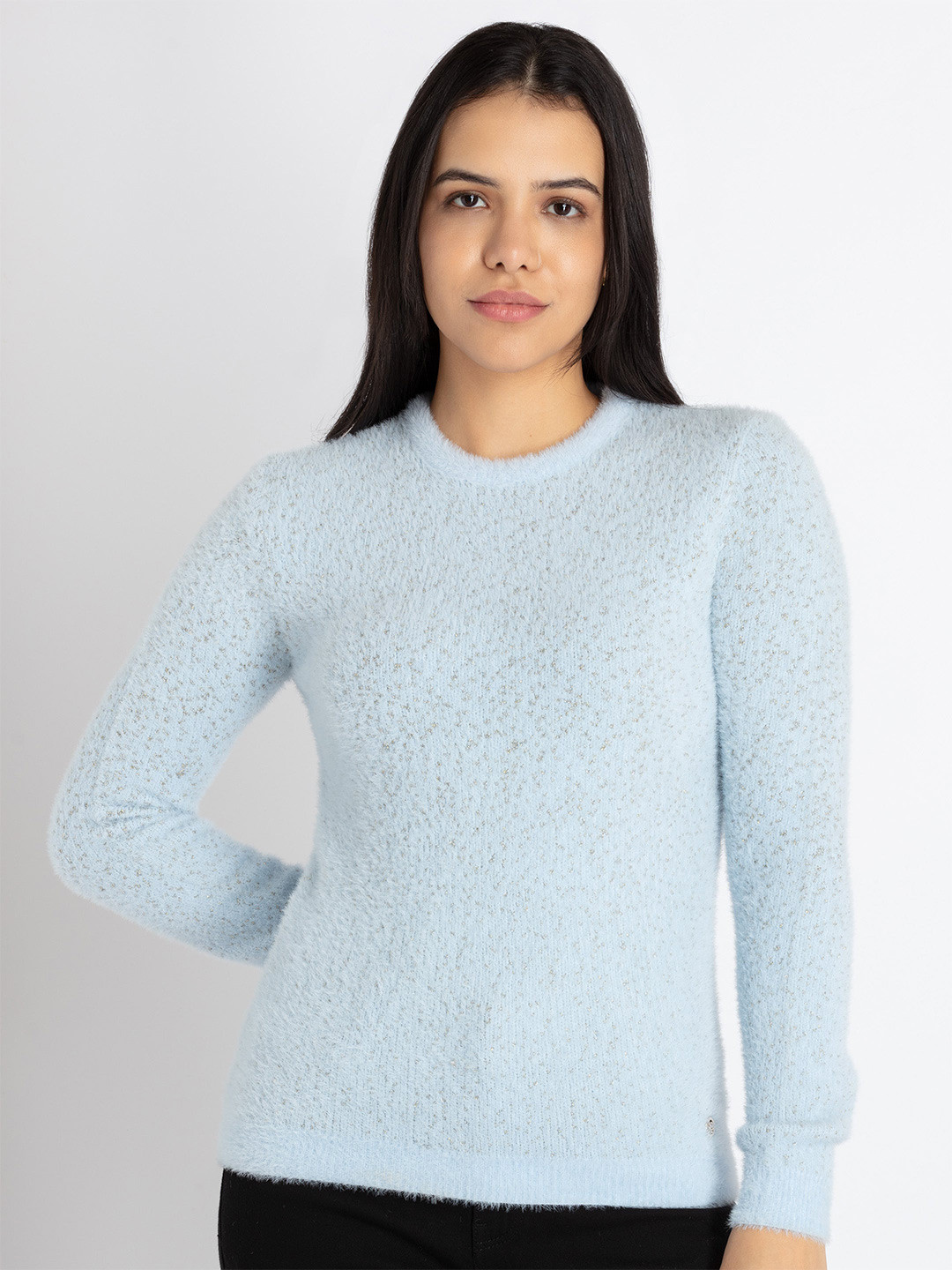 

Status Quo Self Design Fuzzy Pullover, Blue