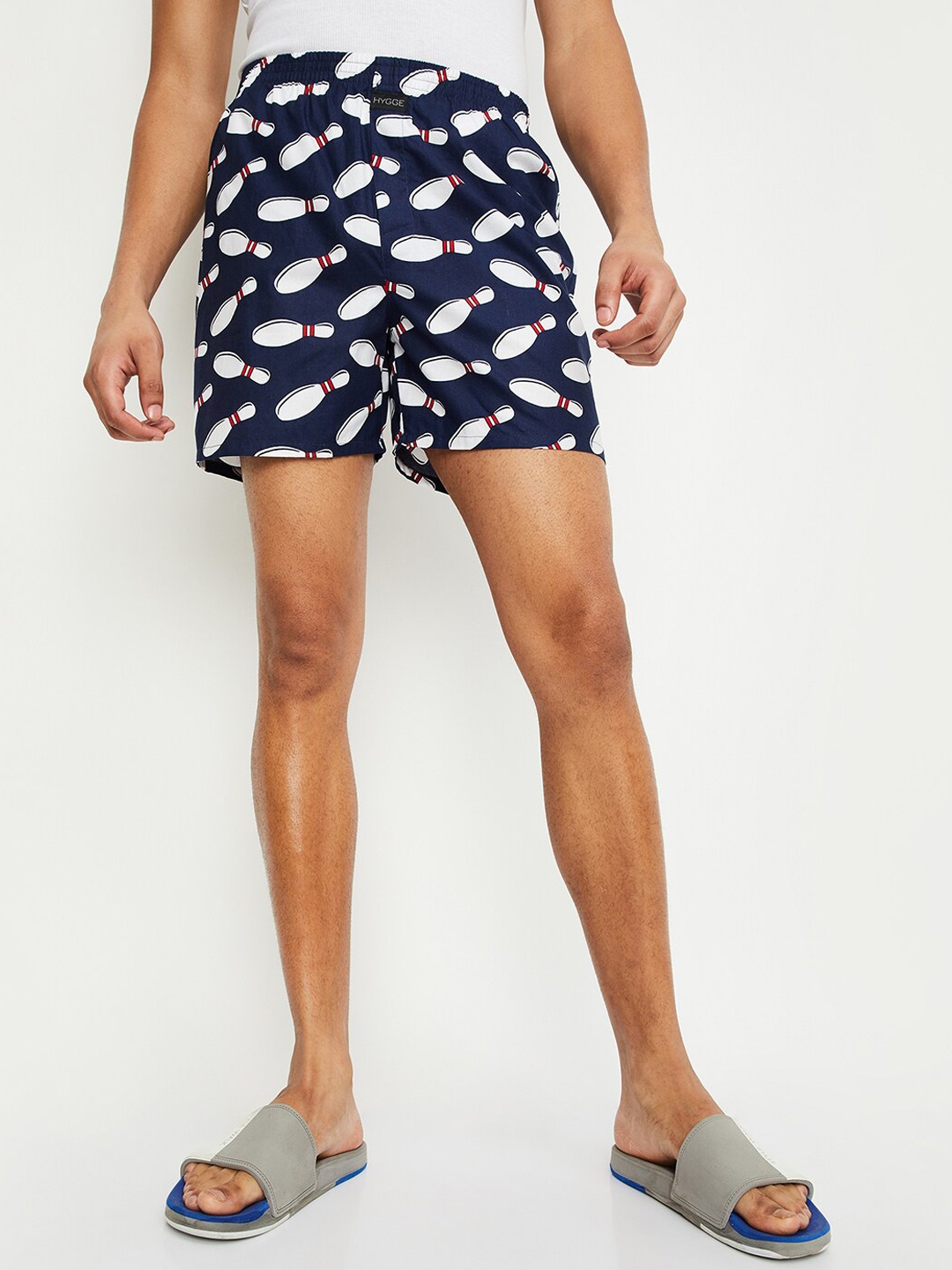 

max Printed Mid Rise Boxers 1000012497112, Navy blue