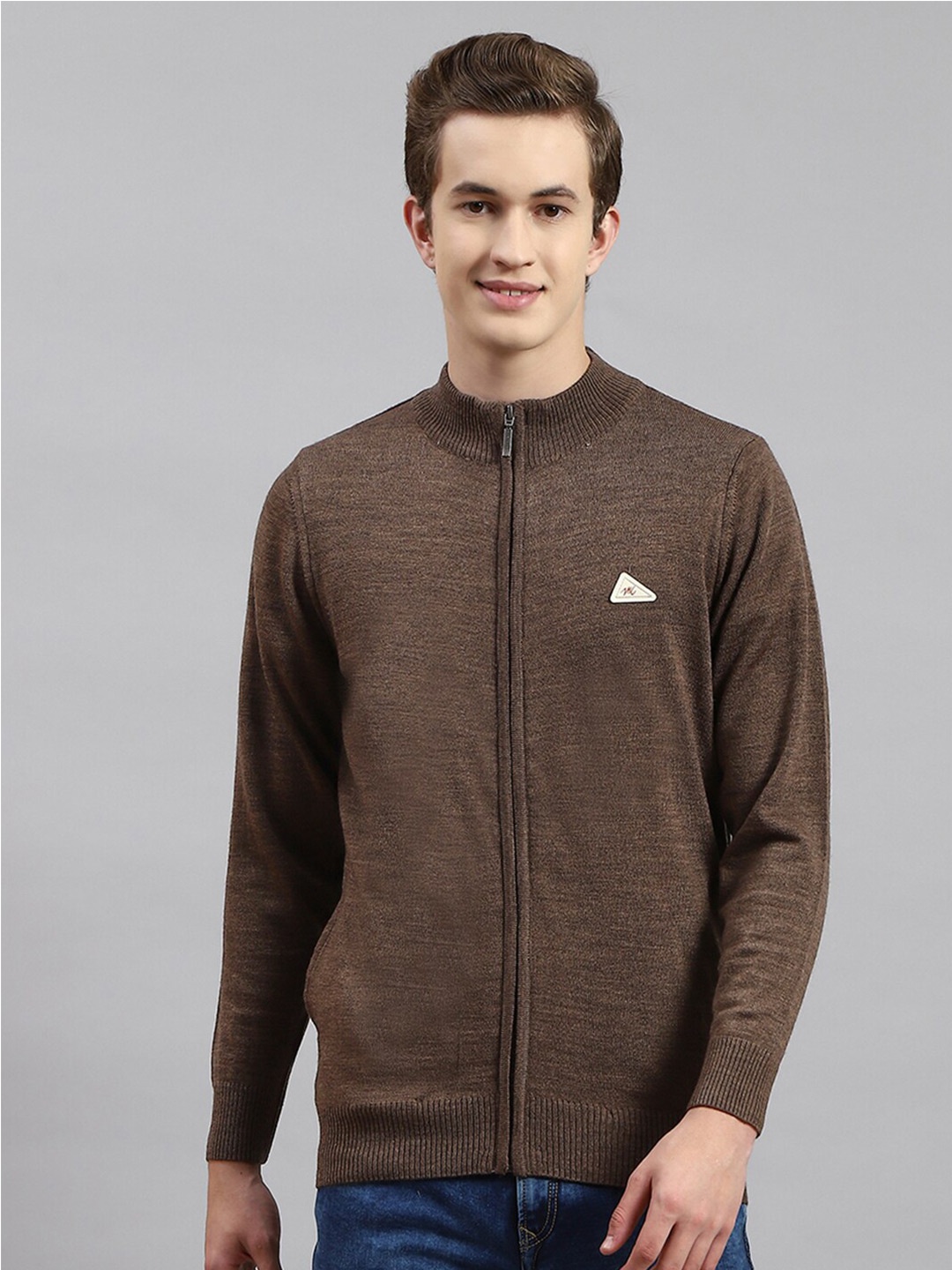 

Monte Carlo Mock Collar Cardigan, Brown