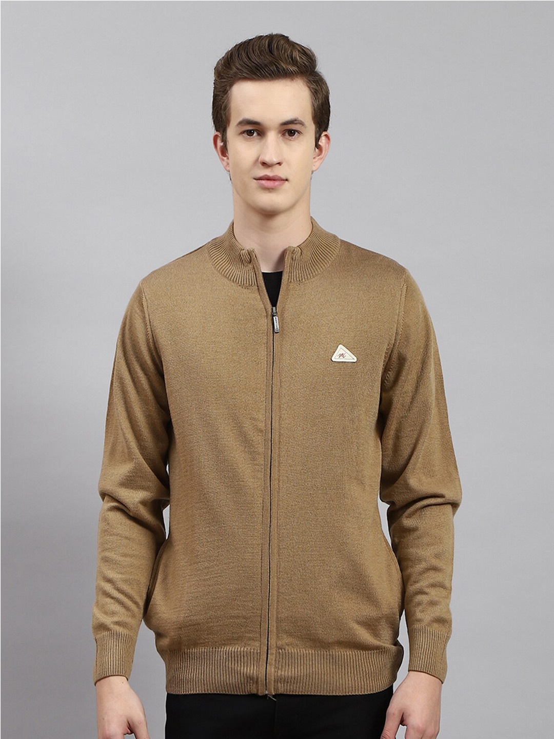 

Monte Carlo Men Woollen Cardigan, Brown