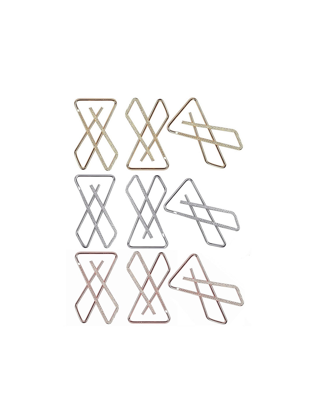 

VAMA Set of 9 Saree Clips, Gold
