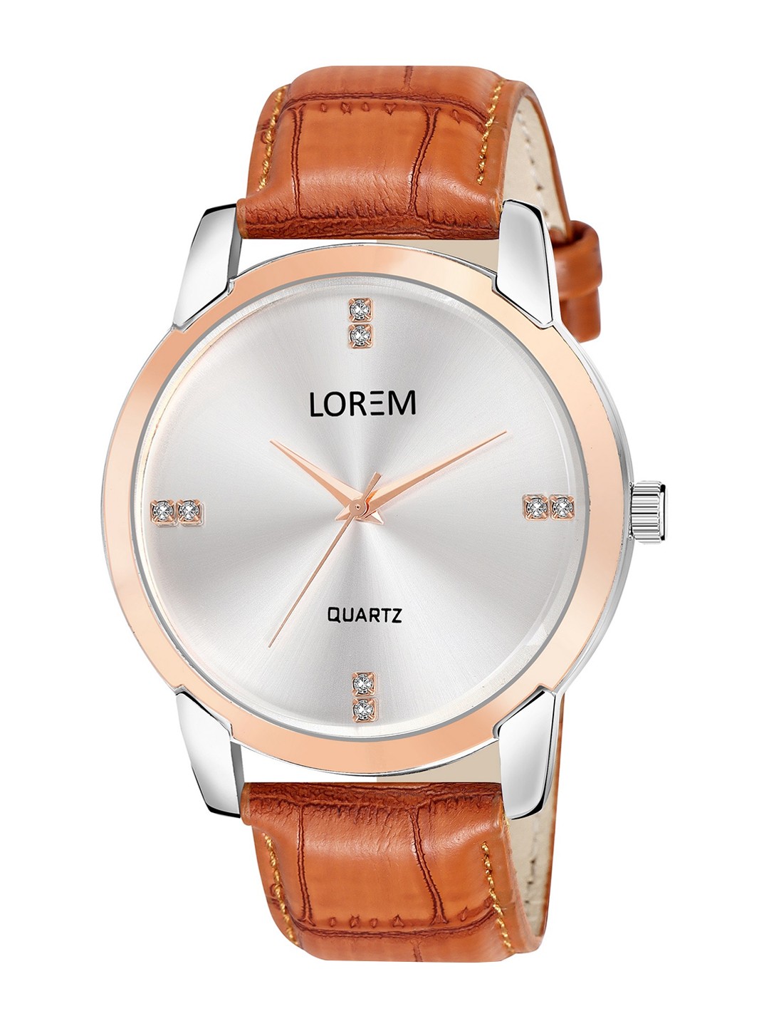 

LOREM Men Embellished Dial & Straps Analogue Watch LR97-CM, White