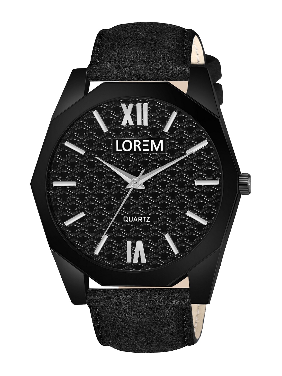 

LOREM Men Straps Analogue Watch LR82-CM, Black