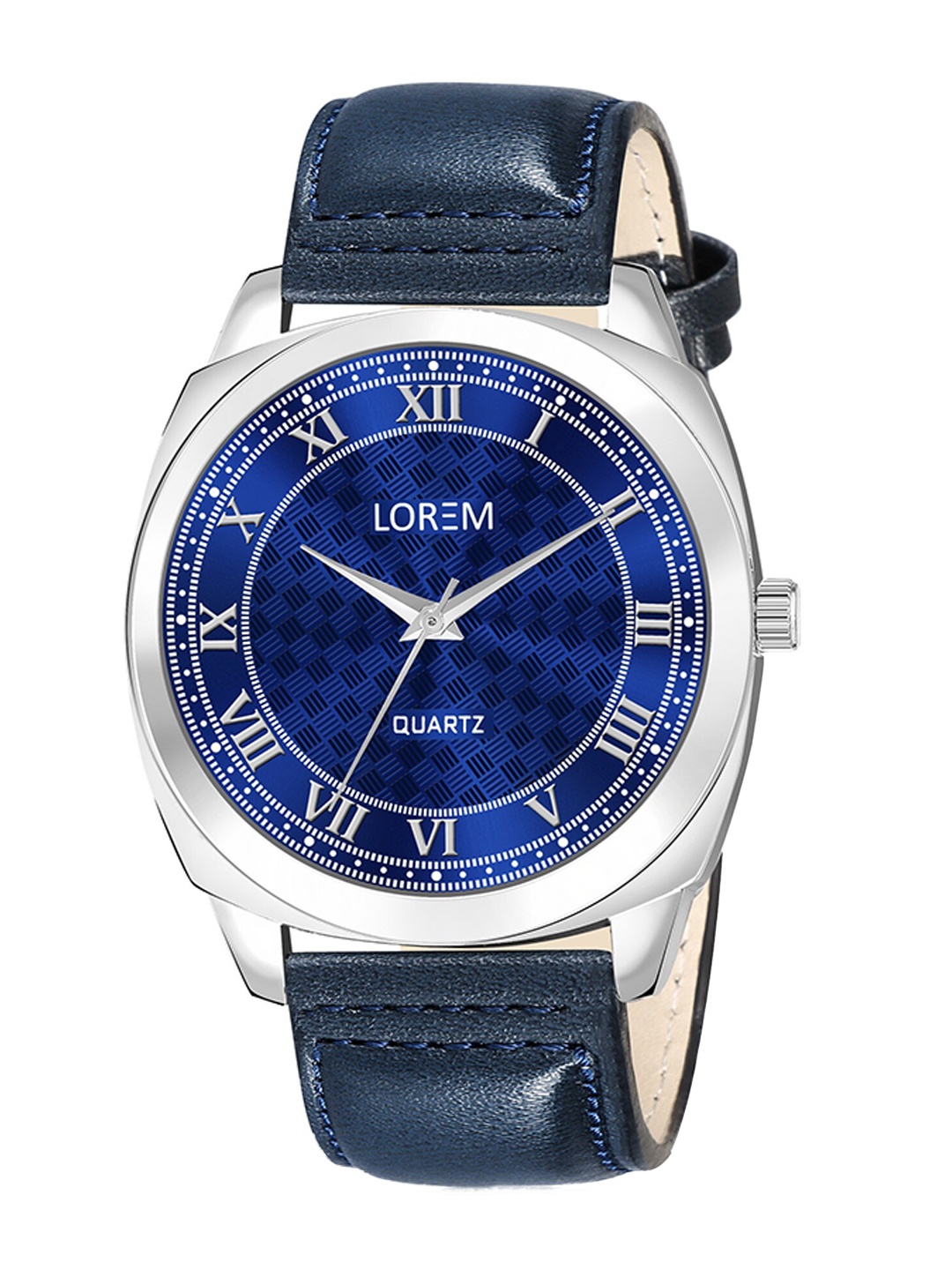 

LOREM Men Textured Dial Straps Analogue Watch LR92-CM, Blue