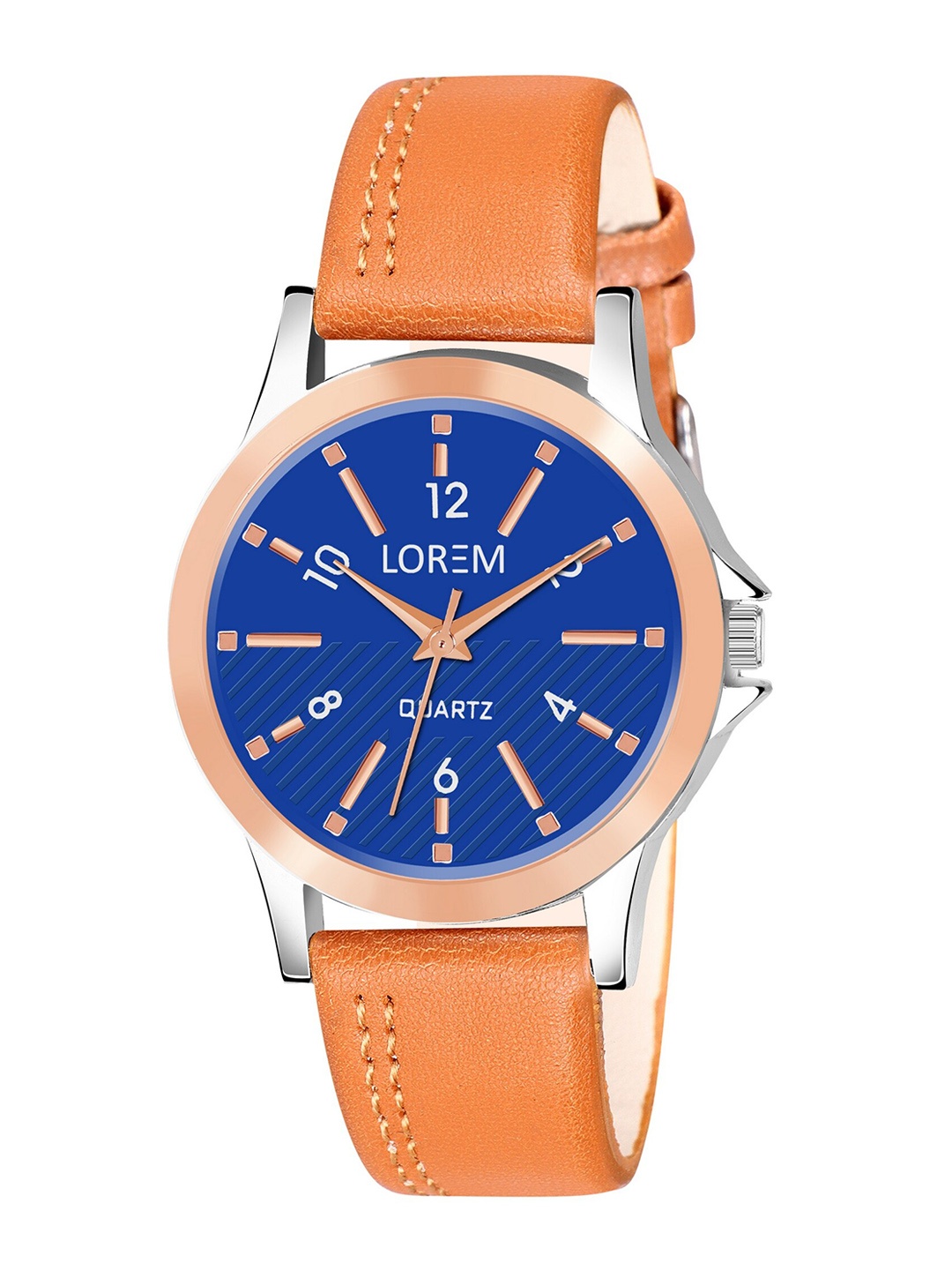 

LOREM Women Textured Straps Analogue Watch LR342-CM, Blue