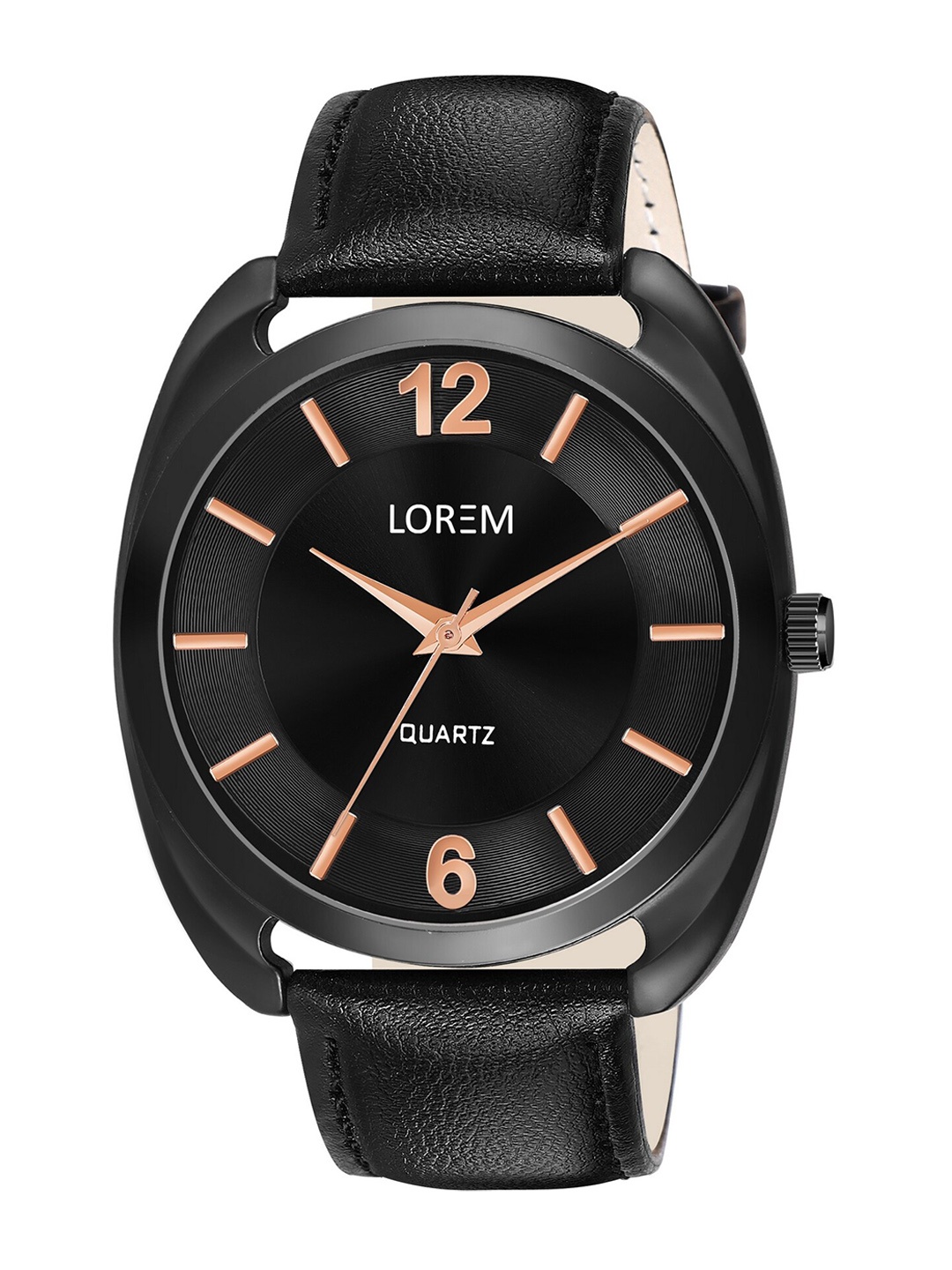

LOREM Men Straps Analogue Watch LR75-CM, Black