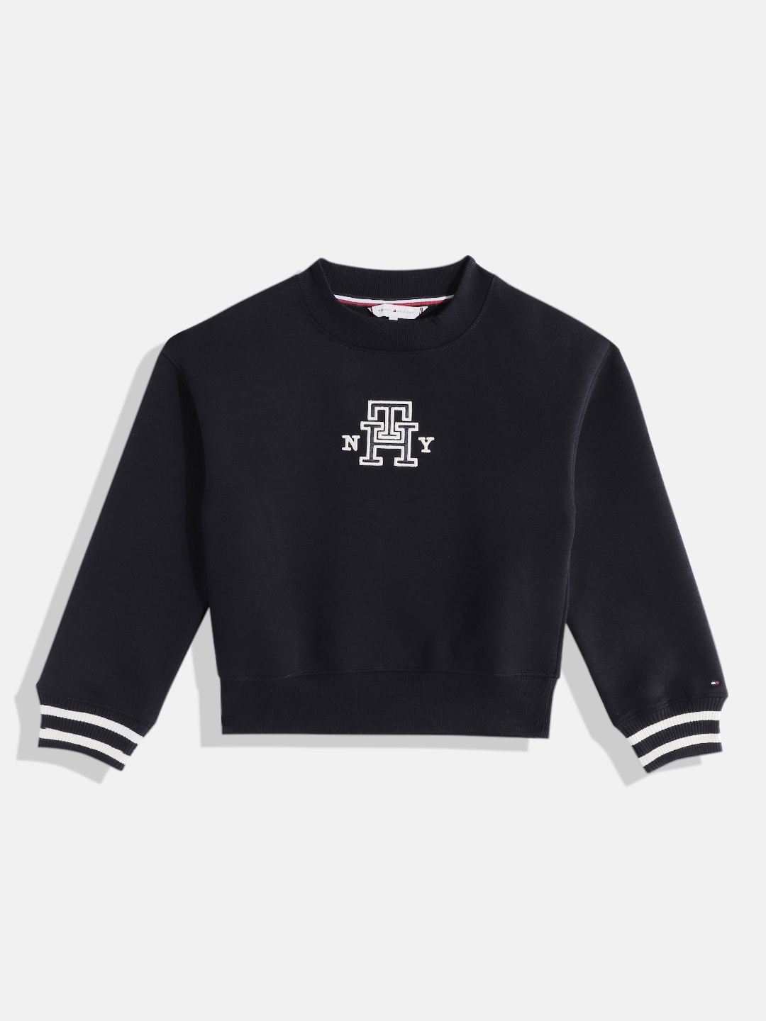 

Tommy Hilfiger Girls Brand Logo Printed Sweatshirt, Navy blue